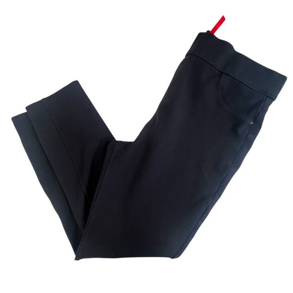 Spanx Polished Slim Fit Ankle Pants Black Size L Minimalist Contemporary Work - Picture 5 of 8